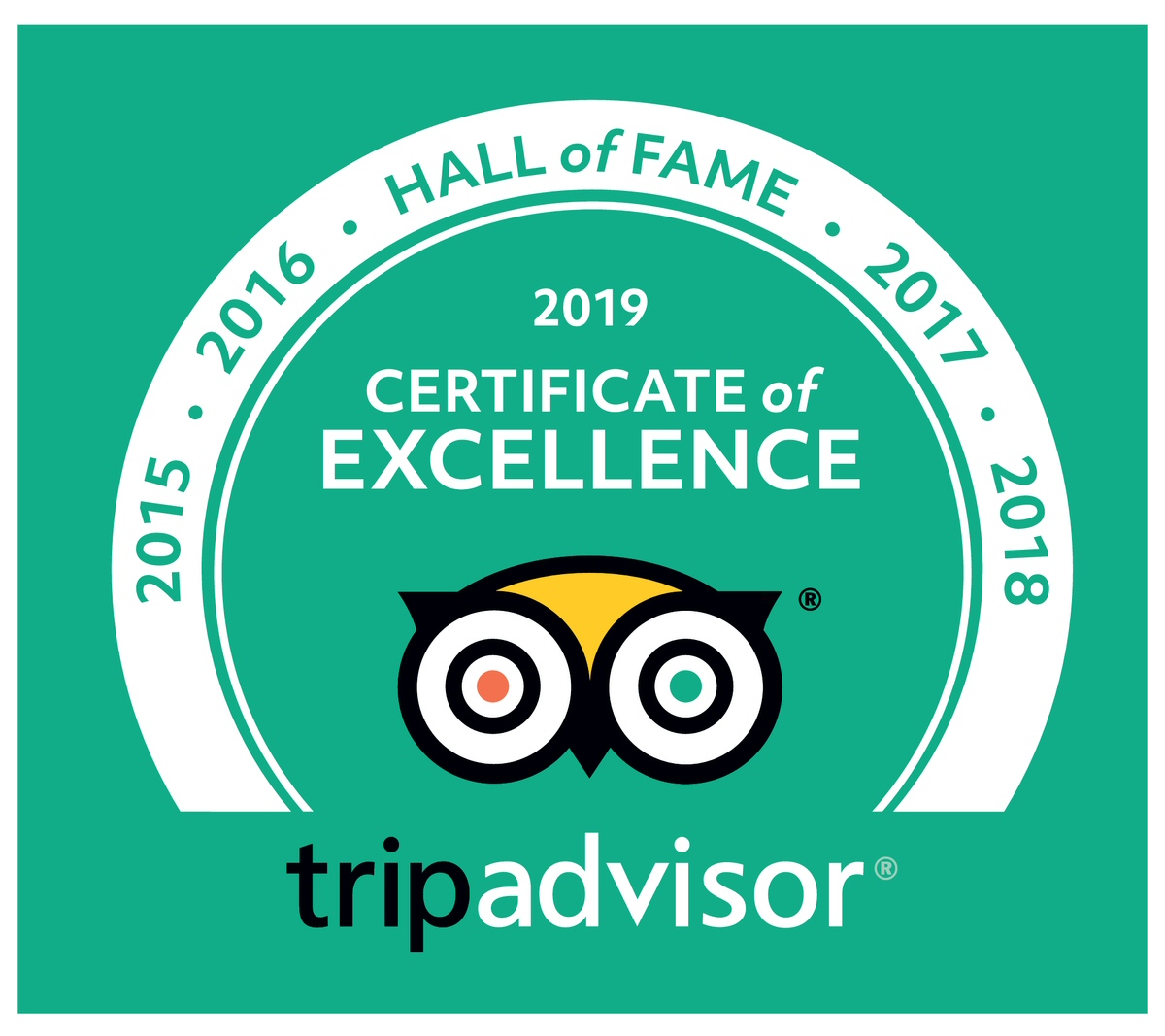 Trip Advisor Hall of Fame award Wheelie Cyprus